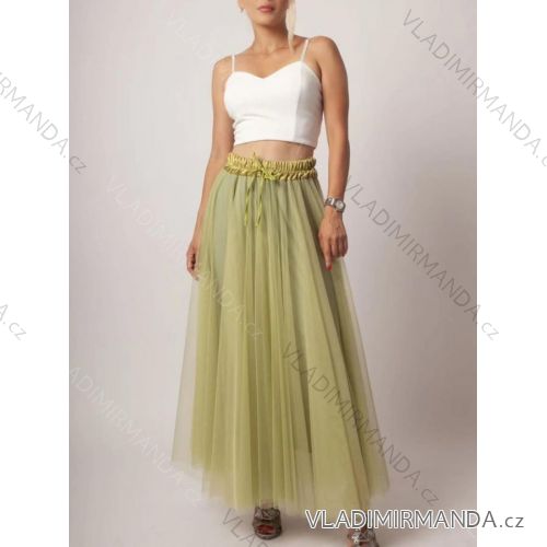 Sommer langer Sommerrock aus Tüll (S / M ONE SIZE) ITALIAN FASHION IMM22Q22197