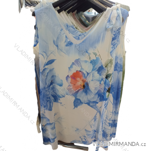 Trägerloses Sommerkleid aus Chiffon in Übergröße für Damen (XL/2XL, EINHEITSGRÖSSE) ITALIAN FASHION IMN22021