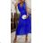 Ärmelloses Sommerkleid für Frauen (uni sm) ITALIAN FASHION IMD20550 S/M Blaulicht