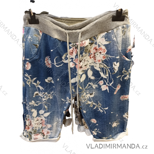 Kraťasy šortky bavlněné dámské (S/M/L ONE SIZE) ITALSKÁ MÓDA IMN22032
