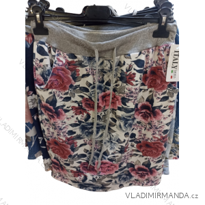 Kurzer Sommerrock aus Baumwolle für Damen (S/M/L ONE SIZE) ITALIAN FASHION IMN22046