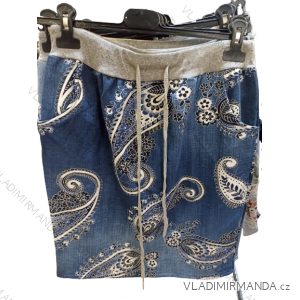 Sukně letní krátká bavlněná dámská (S/M/L ONE SIZE) ITALSKÁ MÓDA IMN22046