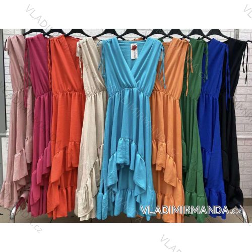 Langes, ärmelloses Sommerkleid für Frauen (Einheitsgröße S/M) ITALIAN FASHION IMWOP22OP0500