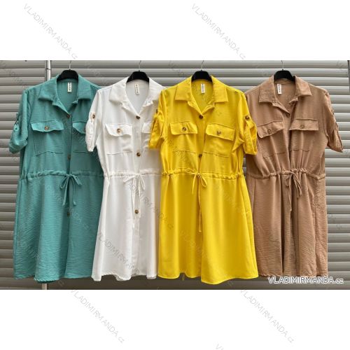 Kurzärmliges Sommer-Hemdkleid für Damen (Einheitsgröße S/M) ITALIAN FASHION IMWYT22YT0451
