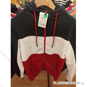 Langärmliges warmes Damen-Sweatshirt mit Reißverschluss und Kapuze (M-2XL) BENTER BES2258413