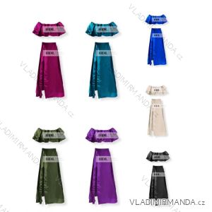 Set aus Sommertop und langem Rock für Damen (S / M ONE SIZE) ITALIAN FASHION IMPHD221431-6003