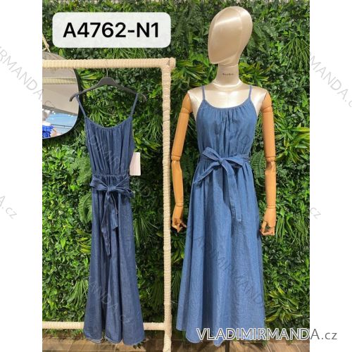 Trägerloses Denim-Sommerkleid für Damen (Einheitsgröße S/M) ITALIAN FASHION IMPBR22A4762-N1