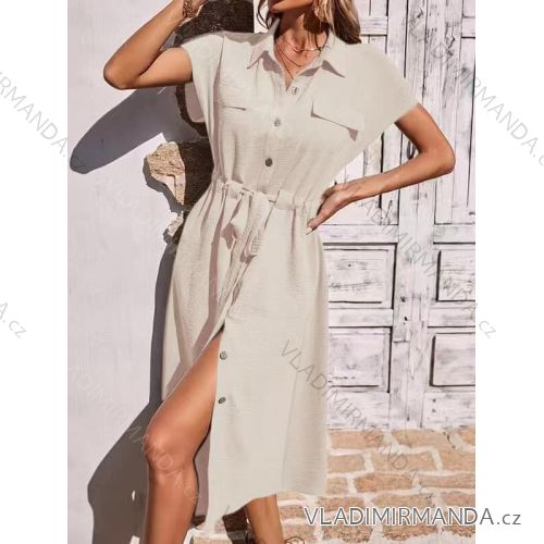 Übergroßes Kleid mit Fliege für Damen (S / M / L / XL / 2XL ONE SIZE) ITALIAN FASHION IMD22493