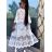 Damen Robe Tunika Cover Over Bademode (S/M ONE SIZE) ITALIAN FASHION IMWB222854