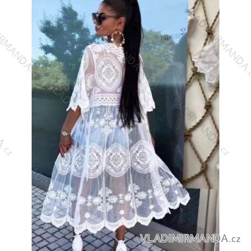 Damen Robe Tunika Cover Over Bademode (S/M ONE SIZE) ITALIAN FASHION IMWB222854