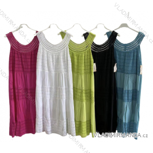 Ärmelloses Sommerkleid für Damen (S / M ONE SIZE) ITALIAN FASHION IMWK222606