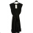 Ärmelloses Sommerkleid für Damen (S / M ONE SIZE) ITALIAN FASHION IMP22LM3456 schwarz S/M