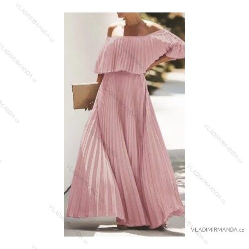 Langes Carmen-Sommerkleid für Damen (Einheitsgröße S/M) ITALIAN FASHION IMWB22092