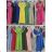 Langes Sommer-Kurzarmkleid für Damen (S / M ONE SIZE) ITALIAN FASHION IMWB22026