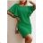 Kurzärmliges Sommerkleid für Damen (Einheitsgröße S/M) ITALIAN FASHION IMWB22105