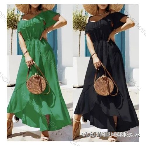 Langes, trägerloses Carmen-Sommerkleid für Damen (Einheitsgröße S/M) ITALIAN FASHION IMWB22117