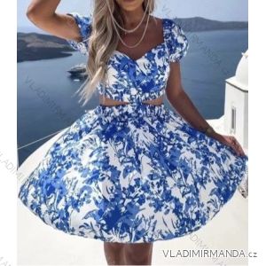 Kurzärmliges Sommerkleid für Damen (S / M ONE SIZE) ITALIAN FASHION IMWB22017