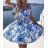 Kurzärmliges Sommerkleid für Damen (S / M ONE SIZE) ITALIAN FASHION IMWB22017