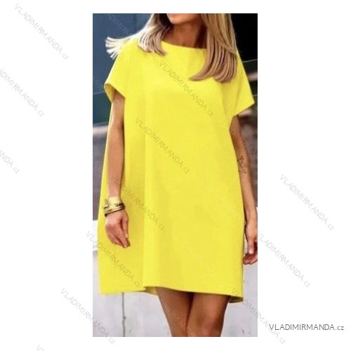 Kurzärmliges Sommerkleid für Damen (S / M ONE SIZE) ITALIAN FASHION IMWB22017