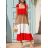 Übergroßes Kleid mit Fliege für Damen (S / M / L / XL / 2XL ONE SIZE) ITALIAN FASHION IMD22493 pink S / L