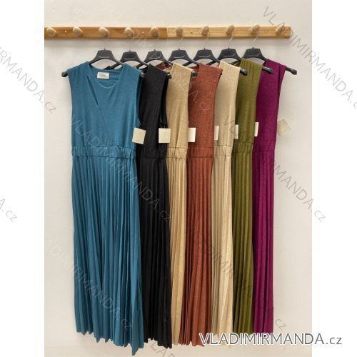 Ärmelloses langes Maxikleid für Damen (S/M ONE SIZE) ITALIAN FASHION IMPDY22MDUE22568