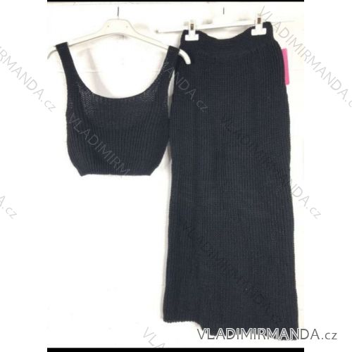 Sommer-Strickrock und Top-Set für Damen (S/M, Einheitsgröße) ITALIAN FASHION IMPBB22Y22723