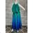 Damen Langarmkleid Plus Size (XL / 2XL / 3XL ONE SIZE) POLISH FASHION PMLT22003 XL/2XL Farbe siehe Foto