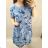 Denim Short Summer Damen trägerloses Kleid (uni s / l) ITALIAN FASHION IM720103