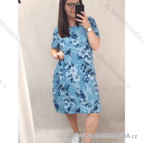 Denim Short Summer Damen trägerloses Kleid (uni s / l) ITALIAN FASHION IM720103