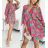 Sommer Kurzarm Sommerkleid (S / M ONE SIZE) ITALIENISCHE MODE IMWY21019