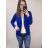 Dünne Feder-Langarmjacke für Damen (uni s-l) ITALIAN FASHION IMC20073 <p>Königsblau</p> M / L