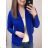 Dünne Feder-Langarmjacke für Damen (uni s-l) ITALIAN FASHION IMC20073 <p>Königsblau</p> M / L