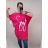 Kleid Oversize Kurzarm Damen (4XL/5XL ONE SIZE) ITALSKÁ MÓDA IM422026 dunkelrosa 4XL / 5XL