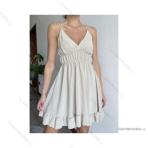 Šaty letní na ramínka dámské (S/M ONE SIZE) ITALSKÁ MÓDA IMPBB22B21841