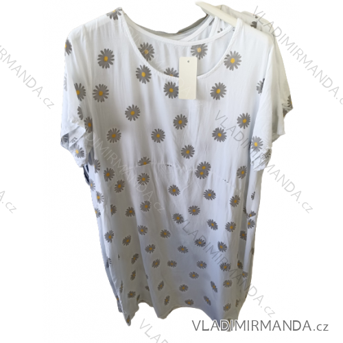 Kurzärmliges Sommerkleid für Damen (L/XL/2XL ONE SIZE) ITALIAN FASHION IM722254