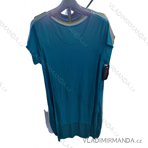 Kurzärmliges Sommerkleid aus Baumwolle für Damen (Einheitsgröße S/M) ITALIAN FASHION IM722253
