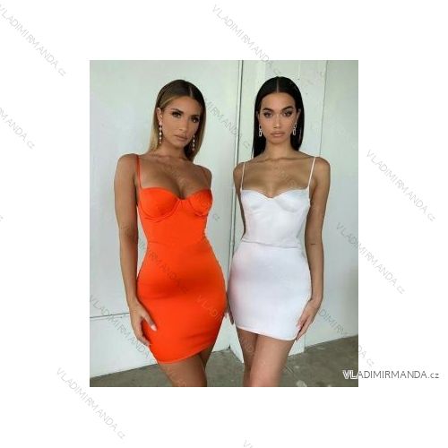 Šaty letní na ramínka dámské (S/M ONE SIZE) ITALSKÁ MÓDA IMPBB22B21841