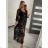 Kleid mit Knöpfen und geknöpften Damen (uni s-m) ITALIAN FASHION IM2203948
