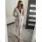Kleid mit Knöpfen und geknöpften Damen (uni s-m) ITALIAN FASHION IM2203948
