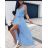 Sommerliches trägerloses Sommerkleid für Damen (UNI S-M) ITALIAN FASHION IMM20304 S/M orange