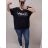 T-Shirt vayage Kurzarm Frauen (uni s / m) ITALIAN FASHIONIM420165 schwarz