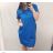 Kurzarmkleid für Damen (Uni L / XL) ITALIAN FASHION IM320003