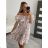 Carmen Sommer Sommer Schulterkleid (UNI S / M) ITALIENISCHE MODE IMM20628 S/M orange