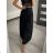 Chiffon Rock Long Ladies (uni sl) ITALIENISCHER MODUS IM319678 S/M schwarz
