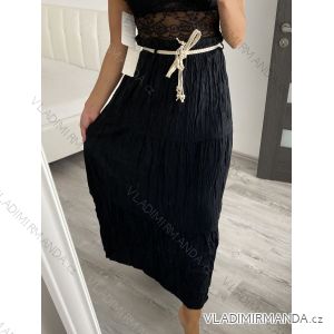 Rock lange Sommer Frauen (uni sl) ITALIENISCHE Mode IM420490