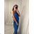 Langes ausgestelltes Damenkleid Carmen Shoulders (S / M ONE SIZE) ITALIAN FASHION IMWA221622 M / L neongrün