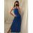 Langes ausgestelltes Damenkleid Carmen Shoulders (S / M ONE SIZE) ITALIAN FASHION IMWA221622