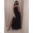 Langes ausgestelltes Damenkleid Carmen Shoulders (S / M ONE SIZE) ITALIAN FASHION IMWA221622