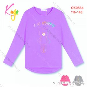 Langarm T-Shirt mit Kinder Mädchen (116-146) KUGO M2010