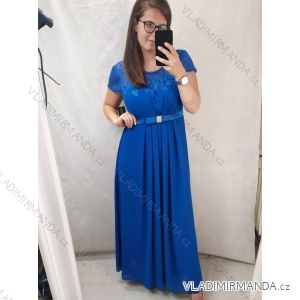 šaty plesové elegantní společenské krátký rukáv dámské nadrozměr (XL/2XL ONE SIZE) ITALSKÁ MÓDA IMM22688